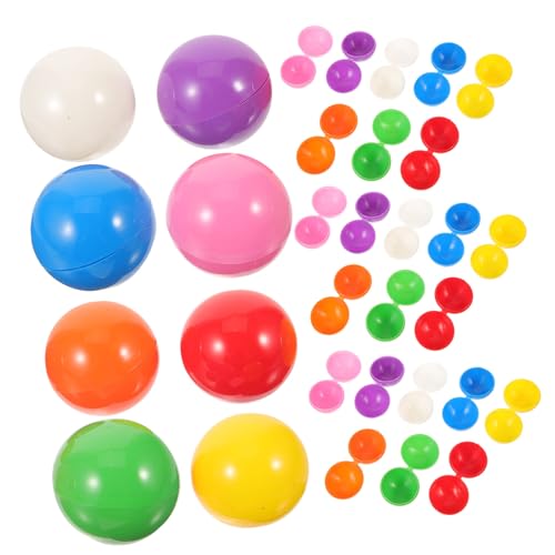 Vaguelly 40 Stck. plastikball kunststoffball kunstoff Kugeln Games plastikkugel Karneval Spiel favorisieren Tombola nee Ball für die Verlosung von Bällen zu öffnende Lotteriekugeln von Vaguelly