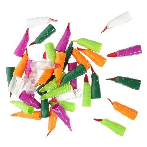Vaguelly 40 Stück Halloween-nagelset Halloween Artikulierte Finger Hexenfinger Halloween Falsche Vampirfinger Sargnägel Finger Der Marshexe Halloween Falsche Nägel Fluoreszierend Bunt Sport von Vaguelly