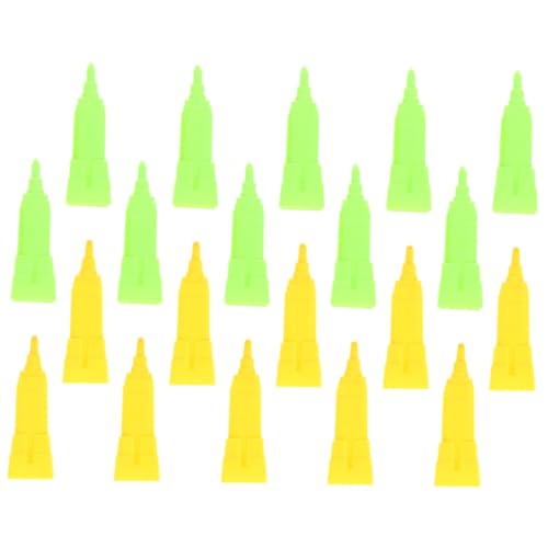 Vaguelly 40 Stück -Schachspiel Schachbrett Spiele Verriegelung Planke brettspiel schachfiguren logikspiel Aufbau eines Siegesspiels Spielmarken Kleine Bauspiel-Requisite Plastik von Vaguelly