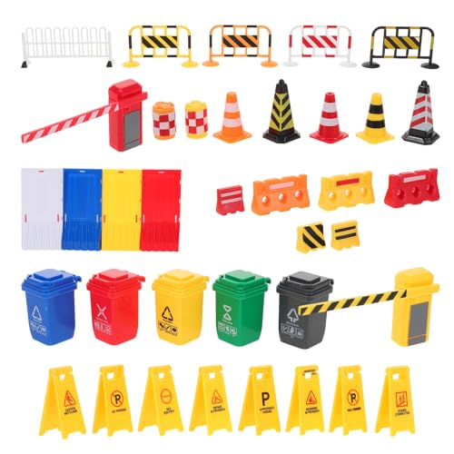 Vaguelly 40 Teiliges Spielset Mit Verkehrsschildern – Straßenschilder Aus Kunststoff Mini Verkehrskegel Mülleimer Pädagogisches Interaktives Lernspielzeug Für Für Jungen Und Mädchen Vaguelly 40 Teiliges Spielset Mit Verkehrsschildern – Straßenschilder Aus Kunststoff Mini Verkehrskegel Mülleimer Pädagogisches Interaktives Lernspielzeug Für Für Jungen Und Mädchen von Vaguelly