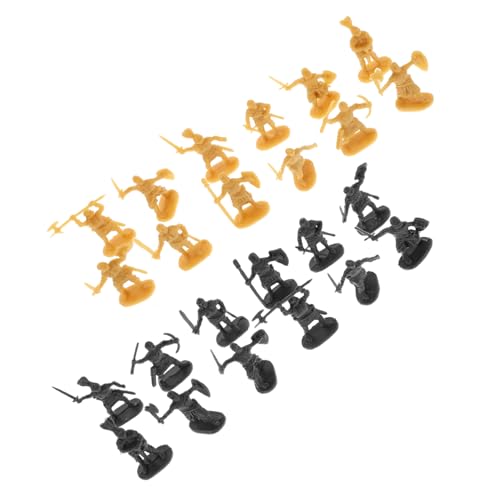 Vaguelly 400 Stück Mittelalterliche Ritter Figuren aus Robustem Kunststoff Detailreiche Mini-Armee für Historisches Rollenspiel Partydekoration und Tortendeko von Vaguelly