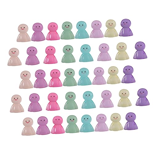 Vaguelly 40pcs Micro Sunny Doll Decors Miniatur Sunny Puppenfiguren Leuchten in Der Dunklen Sonnigen Puppe von Vaguelly
