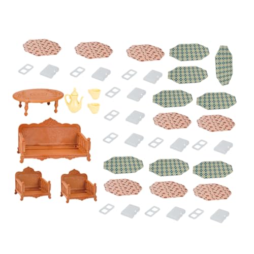 Vaguelly 47stücke Teiliges Miniaturmöbel Puppenhäuser Realistische Sofas Und Stühle Für Kreative Spielwelten Zur Dekoration Und Gestaltung Von Mini-häusern von Vaguelly