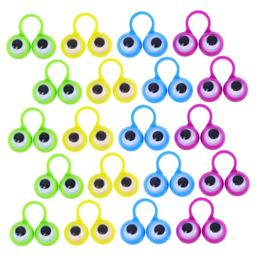 Vaguelly 48 Stück Teiliges Augen Fingerpuppen Verschleißfest Bunte Große Augen Ringe Kreative Lernspielzeuge Sicher Glatte Kanten Finger für Freunde Vaguelly 48 Stück Teiliges Augen Fingerpuppen Verschleißfest Bunte Große Augen Ringe Kreative Lernspielzeuge Sicher Glatte Kanten Finger für Freunde von Vaguelly