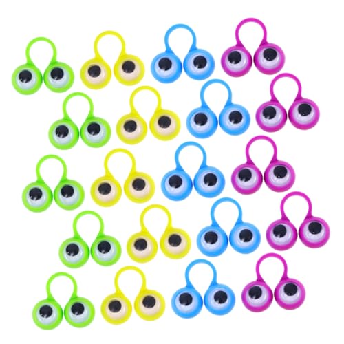 Vaguelly 48st Augenring Babypuppen Tragbare Armbänder Ringpuppen Mini- Fingerpuppen Für Babys Produkt Puppenaugen Gelbe Puppen Tragbarer Trichter Blau Plastik von Vaguelly