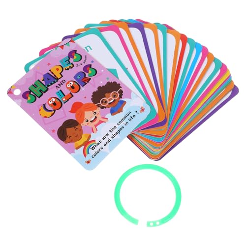 Vaguelly 49 Stück Lernkarten für Kinder Sensorische Geometrische Figuren Cartoon Flash Karten Pädagogisches Spielzeug für Kleinkinder im Kindergarten Vaguelly 49 Stück Lernkarten für Kinder Sensorische Geometrische Figuren Cartoon Flash Karten Pädagogisches Spielzeug für Kleinkinder im Kindergarten von Vaguelly