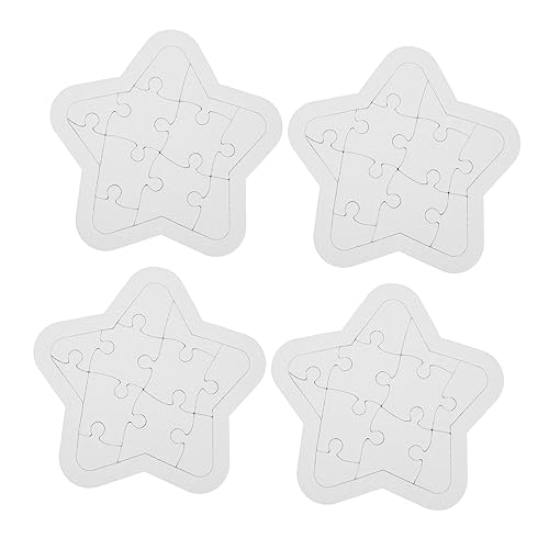 Vaguelly 4Sätze Leeres DIY Puzzle Für Teiliges Aus Hochwertigem Material Gestalten Für Kreative Projekte Feinmotorik von Vaguelly