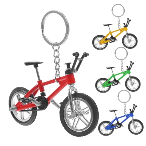 Vaguelly 4Stücke Bike Modell Finger Fahrrad Schlüsselanhänger Deko Simulation von Mountainbike Modellen Kreatives für Freunde und Familie Leicht und Tragbar Vaguelly 4Stücke Bike Modell Finger Fahrrad Schlüsselanhänger Deko Simulation von Mountainbike Modellen Kreatives für Freunde und Familie Leicht und Tragbar von Vaguelly