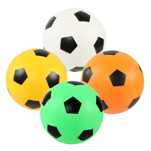 Vaguelly 4Stücke Fußballspielzeug für Leiser Hüpfball für Outdoor Aktivitäten Vielseitig Einsetzbar und Ballspiele im Freien Fördert Sport und Bewegung Vaguelly 4Stücke Fußballspielzeug für Leiser Hüpfball für Outdoor Aktivitäten Vielseitig Einsetzbar und Ballspiele im Freien Fördert Sport und Bewegung von Vaguelly