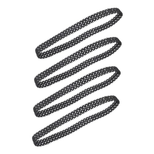 Vaguelly 4Stücke Gummibahn Ersatzteile für DIY Fernbedienung Panzer Modelle Robuste Ketten für Optimale und Stabilität Jedem Untergrund von Vaguelly