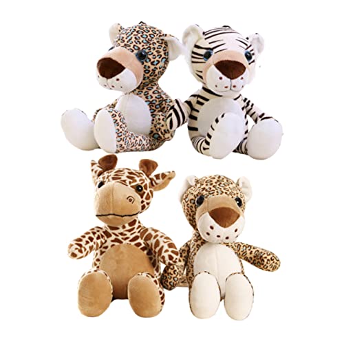 Vaguelly 4Stücke Kuschelige Waldtier Plüschpuppen Tierspielzeug Mit Aufhängeschnur Und Saugnapf Perfektes Für Frühlingsfest von Vaguelly