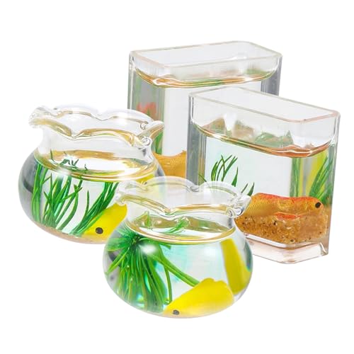 Vaguelly 4Stücke Puppenhaus Realistische Dekoration für Mikrolandschaften Zufällige Farben Niedliche Aquarien für Goldfische und Koi Figuren Vaguelly 4Stücke Puppenhaus Realistische Dekoration für Mikrolandschaften Zufällige Farben Niedliche Aquarien für Goldfische und Koi Figuren von Vaguelly