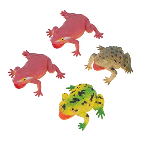 Vaguelly 4Stücke Squeeze Lustige Quetsch Frosch Modelle Mit Lebensechten Geräuschen Spaßspielzeug Für Erwachsene Partys Und Stressabbau von Vaguelly