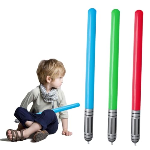 Vaguelly 4er Set 1m Aufblasbare Schwerter Aus PVC Bunte Stick Spielzeuge Für Perfektes Für Partys Und Spiele Im Freien von Vaguelly
