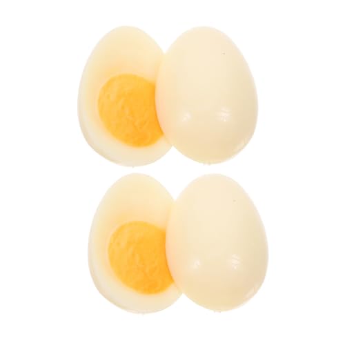 Vaguelly 4 Stücke Gefälschte Eier Gekocht Fotografie Requisiten PVC Künstliche Lebensmittel Modelle Vielseitig Küche Decor Vaguelly 4 Stücke Gefälschte Eier Gekocht Fotografie Requisiten PVC Künstliche Lebensmittel Modelle Vielseitig Küche Decor von Vaguelly
