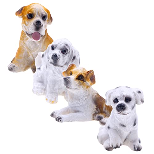 Vaguelly Realistische Mini-hundeornamente 4 Stück Miniatur-hundefiguren Für Puppenhaus Und Gartendekoration Vaguelly Realistische Mini-hundeornamente 4 Stück Miniatur-hundefiguren Für Puppenhaus Und Gartendekoration von Vaguelly