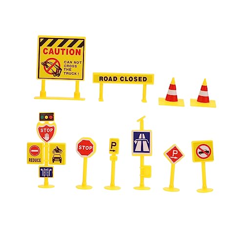 Vaguelly Miniatur-verkehrsszenen-zubehör 5 Dekorationssets Verkehrszeichen-Ornament Für Kinder Und Erwachsene von Vaguelly