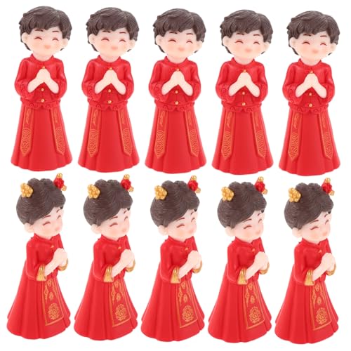 Vaguelly 5 Paare Mini Chinesische Brautpaar-figuren Traditionelle Hochzeitsdekoration Tortenaufsatz mit Chinesischer Tracht für Ostasiatische Hochzeit Kuchen Dekorationsset Vaguelly 5 Paare Mini Chinesische Brautpaar-figuren Traditionelle Hochzeitsdekoration Tortenaufsatz mit Chinesischer Tracht für Ostasiatische Hochzeit Kuchen Dekorationsset von Vaguelly