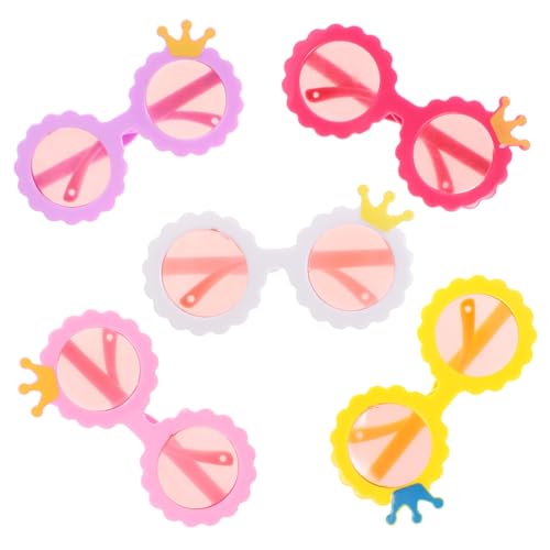Vaguelly 5 Paare Mini Puppensonnenbrillen Kunststoff Sonnenbrille Puppenzubehör in Farben für Puppendekor und Kostüm Leicht Modisch Langlebig zum Verkleiden und Basteln Vaguelly 5 Paare Mini Puppensonnenbrillen Kunststoff Sonnenbrille Puppenzubehör in Farben für Puppendekor und Kostüm Leicht Modisch Langlebig zum Verkleiden und Basteln von Vaguelly