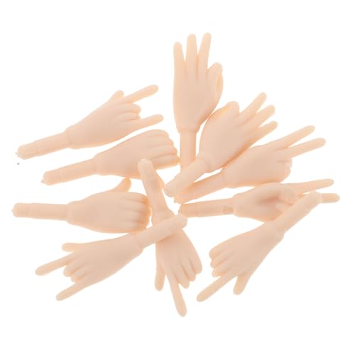 Vaguelly Bjd-Puppen 30 cm Weißer Muskelkörper Ersatzhände 5 Paar Set mit Materialien Zur Puppenherstellung Handgesten-Set von Vaguelly