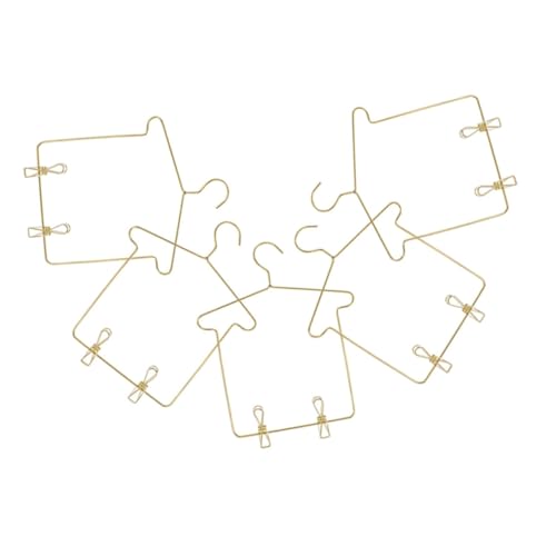Vaguelly 5 Sätze Kleiderbügel für Puppenhaus Goldene Hosen und Kleiderhalter mit Clips Perfektes Zubehör für Puppenmöbel Vielseitig für Verschiedene Puppenkleidung Vaguelly 5 Sätze Kleiderbügel für Puppenhaus Goldene Hosen und Kleiderhalter mit Clips Perfektes Zubehör für Puppenmöbel Vielseitig für Verschiedene Puppenkleidung von Vaguelly