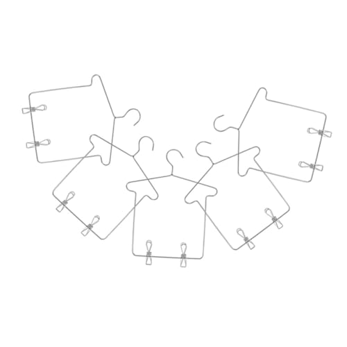 Vaguelly 5 Sätze Miniature Puppen Kleiderbügel Silber für Aufbewahrung von Puppenoutfits mit Clips für Röcke und Hosen Puppenhausmöbel und Kreatives Vaguelly 5 Sätze Miniature Puppen Kleiderbügel Silber für Aufbewahrung von Puppenoutfits mit Clips für Röcke und Hosen Puppenhausmöbel und Kreatives von Vaguelly