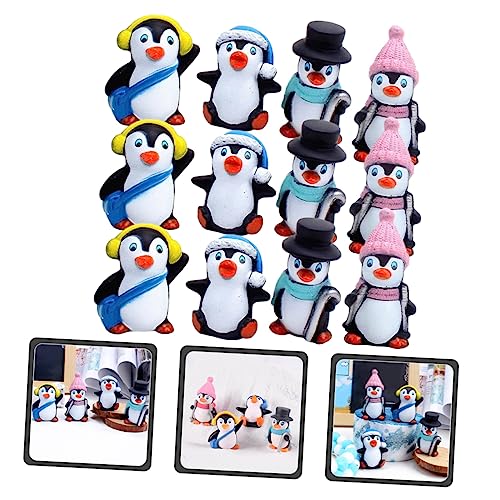 Vaguelly 5 Sätze Teiliges Pinguin Figuren Realistische Kleine Pinguin Deko Vielseitig Als Kuchenaufsatz Kinderspielzeug Und Wohnaccessoire Farbenfrohe Mikro Ornamente Für Foto 12 Stücke * 5 von Vaguelly