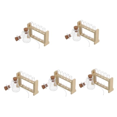 Vaguelly 5sätze Miniatur Laboratorium Spielzeug Reagenzglas Ständer Für Puppenhaus Holzfarbene Teströhren Mit Transparenter Praktisches Zubehör Für Kreative Bildungsspiele Vaguelly 5sätze Miniatur Laboratorium Spielzeug Reagenzglas Ständer Für Puppenhaus Holzfarbene Teströhren Mit Transparenter Praktisches Zubehör Für Kreative Bildungsspiele von Vaguelly