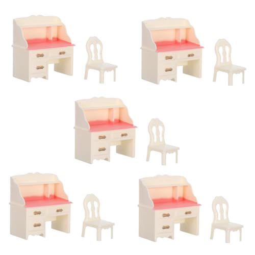 Vaguelly 5 Sets Spielhaus Dekoration Arbeitszimmer Requisiten Für Vorgetäuschte Simulationszubehör Mini Miniatur Spielzeugmöbel Puppenhaus Und Plastik Kinderspielstuhl Bürotisch Vaguelly 5 Sets Spielhaus Dekoration Arbeitszimmer Requisiten Für Vorgetäuschte Simulationszubehör Mini Miniatur Spielzeugmöbel Puppenhaus Und Plastik Kinderspielstuhl Bürotisch von Vaguelly