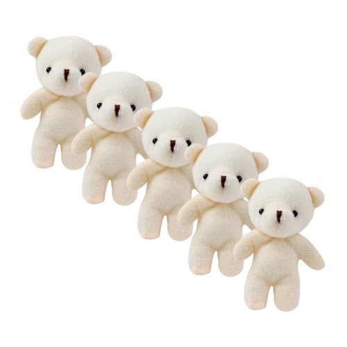 Vaguelly 5 Stück Bärenanhänger plüschbär Schlüsselanhänger Mini-Bär- Bär Puppe Cartoon-Bär kleine Bärenpuppen Bär Ornament kleines Bärenspielzeug Stoff Beige Vaguelly 5 Stück Bärenanhänger plüschbär Schlüsselanhänger Mini-Bär- Bär Puppe Cartoon-Bär kleine Bärenpuppen Bär Ornament kleines Bärenspielzeug Stoff Beige von Vaguelly