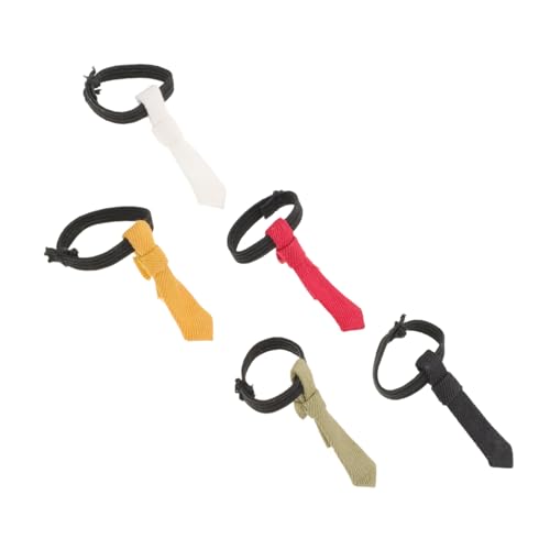 Vaguelly 5 Stück Bjd Puppenzubehör Mini Puppenhalsbänder Puppenhalsbänder Spielspielzeug Puppenhaus Puppenanziehhalsbänder Puppenhaus Miniaturhalsbänder Schlafzimmer von Vaguelly