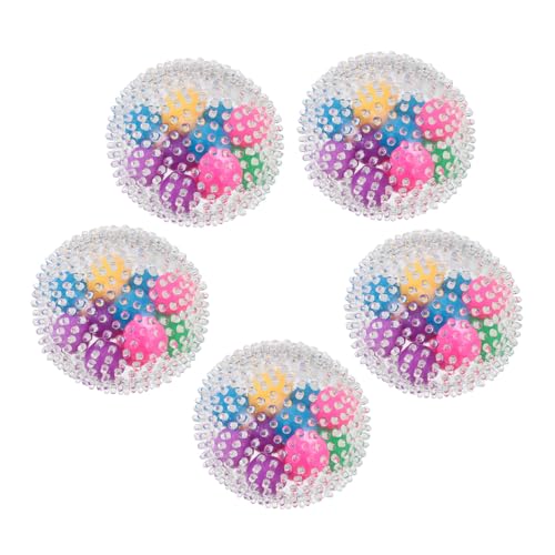 Vaguelly 5 Stück Entlüftungskugel Drücken Babygeschenk Kleinkindergeschenk Bälle Zum Stressabbau -Material Colorful Vaguelly 5 Stück Entlüftungskugel Drücken Babygeschenk Kleinkindergeschenk Bälle Zum Stressabbau -Material Colorful von Vaguelly