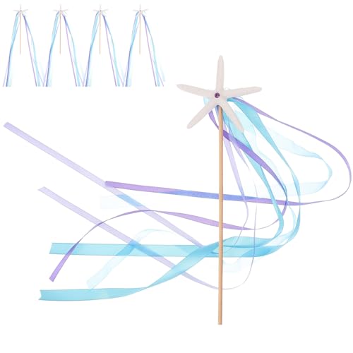 Vaguelly 5 Stück Feenstäbe mit Banddesign Dekorative Magische Sticks für Partys Bühnenaufführungen und Fotografie als für Mädchen Vaguelly 5 Stück Feenstäbe mit Banddesign Dekorative Magische Sticks für Partys Bühnenaufführungen und Fotografie als für Mädchen von Vaguelly