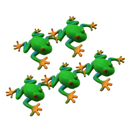 Vaguelly 5 Stück Frosch- Zum Stressabbau Kleine Frösche Stressball Frosch Matschiger Frosch Fidgets Für Das Klassenzimmer Quetschspielzeug Für Party Weiches Gummi Green Vaguelly 5 Stück Frosch- Zum Stressabbau Kleine Frösche Stressball Frosch Matschiger Frosch Fidgets Für Das Klassenzimmer Quetschspielzeug Für Party Weiches Gummi Green von Vaguelly