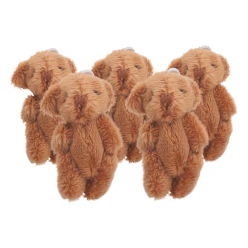 Vaguelly 5 Stück Mini Bär Plüschtiere Weiche Tierpuppen für Puppenhäuser Niedliche Schlüsselanhänger und Dekoration Realistische Mini Spielzeuge für Geburtstagsfeiern und Partys Vaguelly 5 Stück Mini Bär Plüschtiere Weiche Tierpuppen für Puppenhäuser Niedliche Schlüsselanhänger und Dekoration Realistische Mini Spielzeuge für Geburtstagsfeiern und Partys von Vaguelly