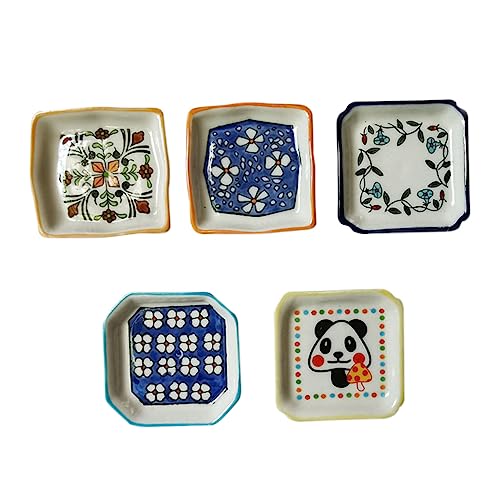 Vaguelly 5 Stück Mini Keramikteller Miniatur Butterdosen Modellzubehör Miniatur Schale Spielzeughaus Mini Pädagogisches Besteckspielzeug Geschirrspielzeug Rollenspiel Vaguelly 5 Stück Mini Keramikteller Miniatur Butterdosen Modellzubehör Miniatur Schale Spielzeughaus Mini Pädagogisches Besteckspielzeug Geschirrspielzeug Rollenspiel von Vaguelly