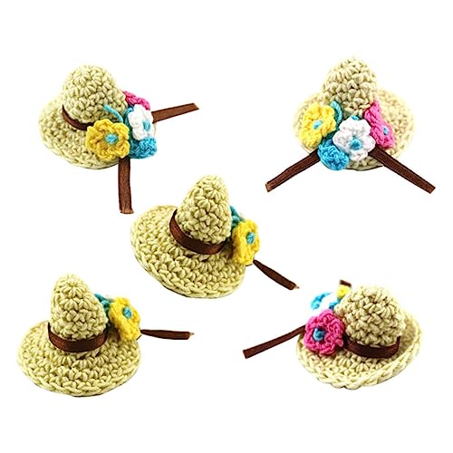 Vaguelly 5 Stück Mini Wollmütze Deko Accessoires für Puppenhäuser Vielseitige Spielzeuge für Handgefertigte Mini Hüte Zufälligen Farben für Kreatives und Deko Zufällige Zufällige Farbe von Vaguelly