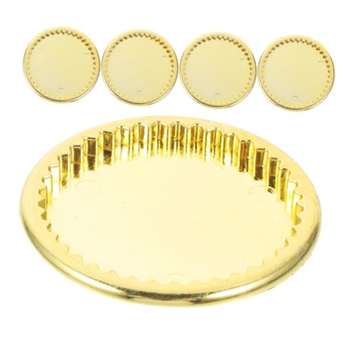 Vaguelly 5 Stück Miniatur-Teller Zum Basteln, Mini-, Kleine Teller, Ornamente, Miniatur-Teller-Modelle, DIY-mini-Teller von Vaguelly