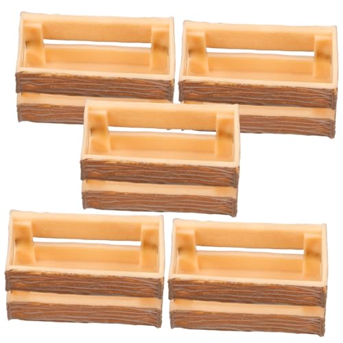 Vaguelly 5 Stück Puppenhauskiste Miniaturkiste Kleiner Korb Mini-kistenspielzeug So Tun, Als Würde Man Dinge Mini Möbel Winzige Hausdekorationen Miniatur-Dinge Miniaturornament Holz Vaguelly 5 Stück Puppenhauskiste Miniaturkiste Kleiner Korb Mini-kistenspielzeug So Tun, Als Würde Man Dinge Mini Möbel Winzige Hausdekorationen Miniatur-Dinge Miniaturornament Holz von Vaguelly