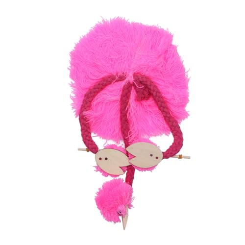 Vaguelly 5 Stück Schnur Flamingo Plüschtier Flauschige Kuscheltiere Spielzeuge Spielzeug für Mädchen Puppen Küken Dekorationen Strauß Marionette Kind Draht ziehen Hölzern Rosa von Vaguelly