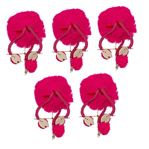 Vaguelly 5 Stück Schnur für Mädchen Flamingo-Marionette Mädchenspielzeug Kinderspielzeug Mädchen Ornament den Plüschtier Ziehe an der Schnur Dekorationen von Vaguelly