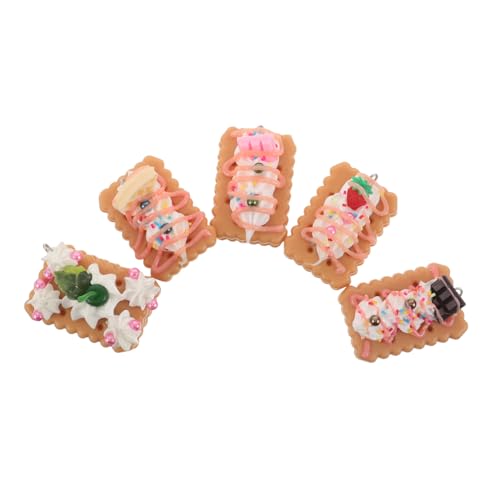 Vaguelly 5 Stück Simuliertes Keksmodell Mini Lebensmittel Winziges Gefälschtes Lebensmittelspielzeug Künstliches Dessert Spieldessert Lebensmittel Künstliche Schokolade Vaguelly 5 Stück Simuliertes Keksmodell Mini Lebensmittel Winziges Gefälschtes Lebensmittelspielzeug Künstliches Dessert Spieldessert Lebensmittel Künstliche Schokolade von Vaguelly