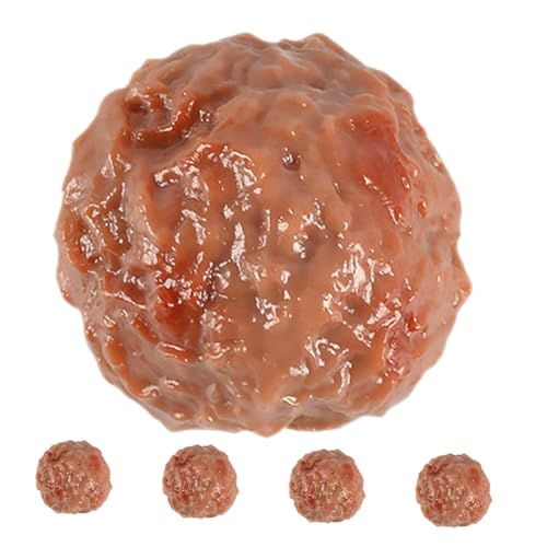 Vaguelly 5 Stück Simuliertes Rindfleischballmodell Kunststoff-Beefball Fotoprop für Küche Anzeige gefälscht Material Küchendekoration Fotomodell für Rindfleisch-Fleischbällchen PVC Brown Vaguelly 5 Stück Simuliertes Rindfleischballmodell Kunststoff-Beefball Fotoprop für Küche Anzeige gefälscht Material Küchendekoration Fotomodell für Rindfleisch-Fleischbällchen PVC Brown von Vaguelly