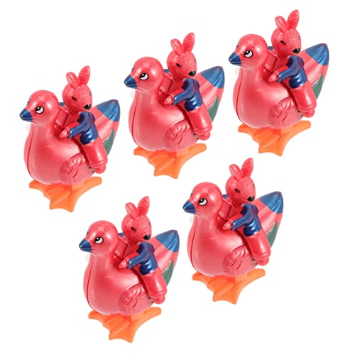 Vaguelly 5 Stück Teiliges Aufziehspielzeug Lustige Hühner Kinderparty Mitgebsel für Ostern und Geburtstagsspielzeug Kleine Wind Up Figuren für Sammeln von Vaguelly