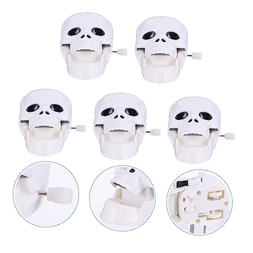 Vaguelly 5 Stück Teiliges Halloween Aufziehspielzeug für Skelett Design Fördert Konzentration und Koordination für Partys und Lernspielzeug von Vaguelly