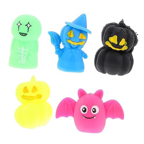 Vaguelly 5 Stück Teiliges Halloween Fingerpuppen Set Bunte Hexen und Fledermaus Fingerhandschuhe Anliegend und Bequem Partyspielzeug und Interaktives Storytelling Vaguelly 5 Stück Teiliges Halloween Fingerpuppen Set Bunte Hexen und Fledermaus Fingerhandschuhe Anliegend und Bequem Partyspielzeug und Interaktives Storytelling von Vaguelly