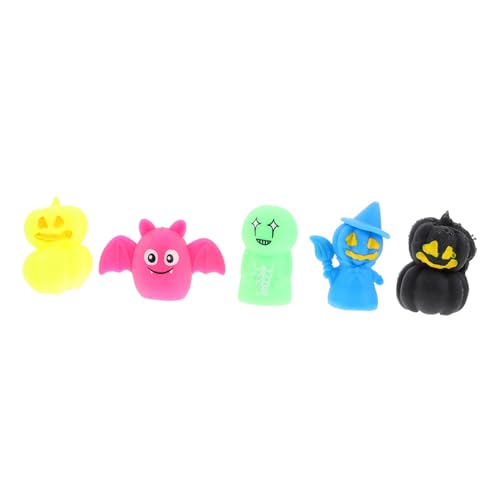 Vaguelly 5 Stück Teiliges Halloween Fingerpuppen Set Süße Fingerpuppen für Rollenspiele Party für Halloween und Kreative Spielideen von Vaguelly