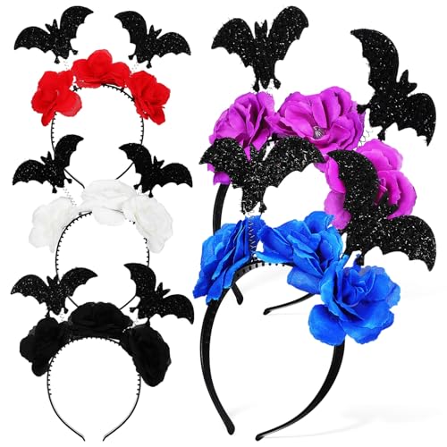 Vaguelly 5 Stück Teiliges Halloween Haarband Set für Fledermaus Design für Karneval Geburtstagsfeiern und Cosplay Bequem und Langlebig Vielseitige Haaraccessoires Rot und Schwarz Vaguelly 5 Stück Teiliges Halloween Haarband Set für Fledermaus Design für Karneval Geburtstagsfeiern und Cosplay Bequem und Langlebig Vielseitige Haaraccessoires Rot und Schwarz von Vaguelly