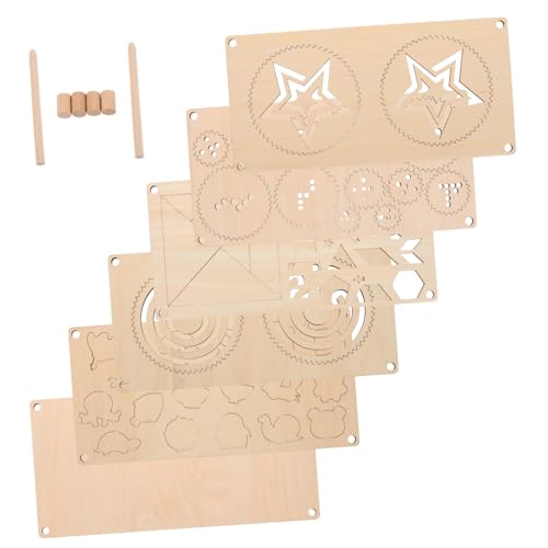 Vaguelly 5 Stück Teiliges Montessori Holz-malvorlagen mit Handkoordinierten Labyrinth-spielbrett Feinmotorischem Puzzle und Wiederverwendbaren DIY Malvorlagen für Kindliche Koordination und Vaguelly 5 Stück Teiliges Montessori Holz-malvorlagen mit Handkoordinierten Labyrinth-spielbrett Feinmotorischem Puzzle und Wiederverwendbaren DIY Malvorlagen für Kindliche Koordination und von Vaguelly