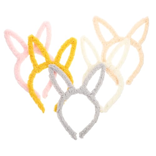 Vaguelly 5 Stück Teiliges Plüsch Hasenohren Haarreif Weiches Bunny Ear Stirnband für Ostern Party Karneval Cosplay und Kostüm Vielseitiges Kaninchen Ohr Accessoire für Erwachsene Vaguelly 5 Stück Teiliges Plüsch Hasenohren Haarreif Weiches Bunny Ear Stirnband für Ostern Party Karneval Cosplay und Kostüm Vielseitiges Kaninchen Ohr Accessoire für Erwachsene von Vaguelly